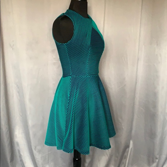 Opening Ceremony Mermaid Green Striped Dress Sz 4 - Picture 2 of 8